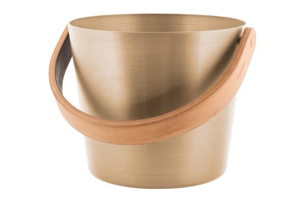 Saunaspand Rento 5L med bambus hank - Champagne
