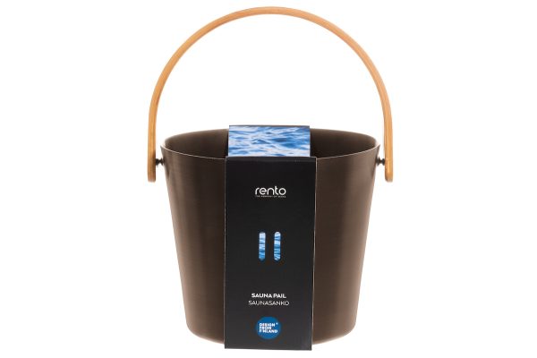 Saunaspand Rento 5L med bambus hank - Brun - Image 2