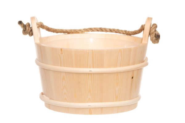 Træ saunaspand - gran - 4 liter - Image 3