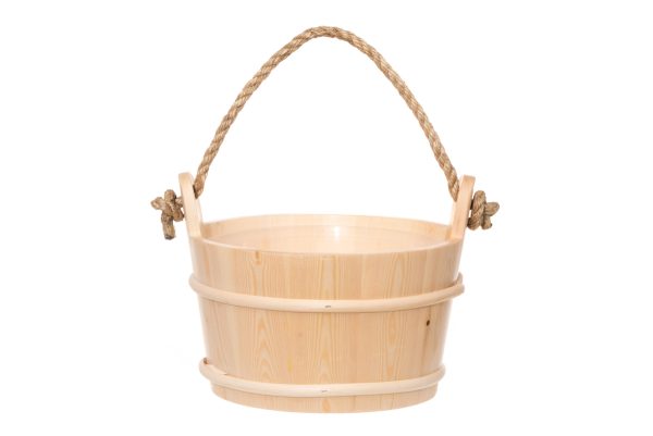 Træ saunaspand - gran - 4 liter - Image 2