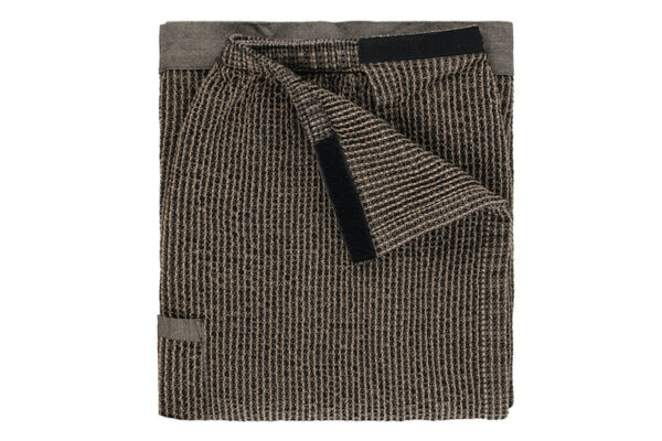 Lændehåndklæde - Rento 70x145 cm. Sort/Beige - Image 4