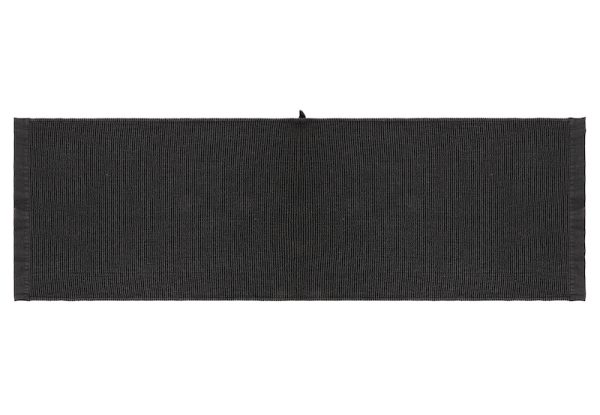 Sauna sidde håndklæde sort/grå 60x160 cm.