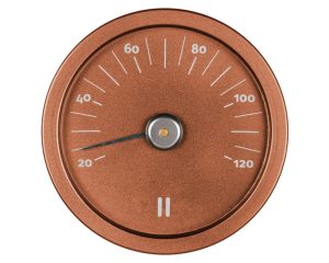 Rento sauna termometer aluminium - kobber
