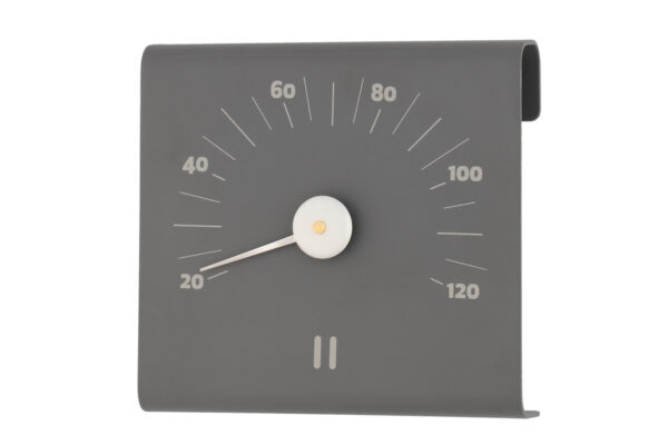 Sauna termometer - Rento aluminium - Grå
