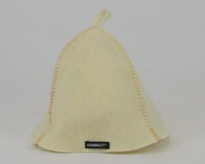 Saunahue filt - cremehvid fra Saunagut®